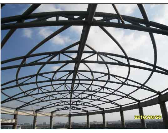 威海中煤朔州宾馆管桁架工程